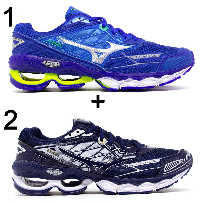 Kit 2 pares de Tênis Mizuno Wave Creation 20