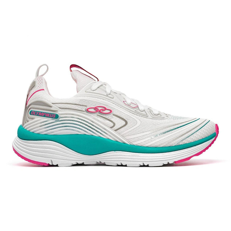 Tênis Feminino Olympikus Runner chinelo nike , calaçados Olympikus BRANCO/VERDE 34 